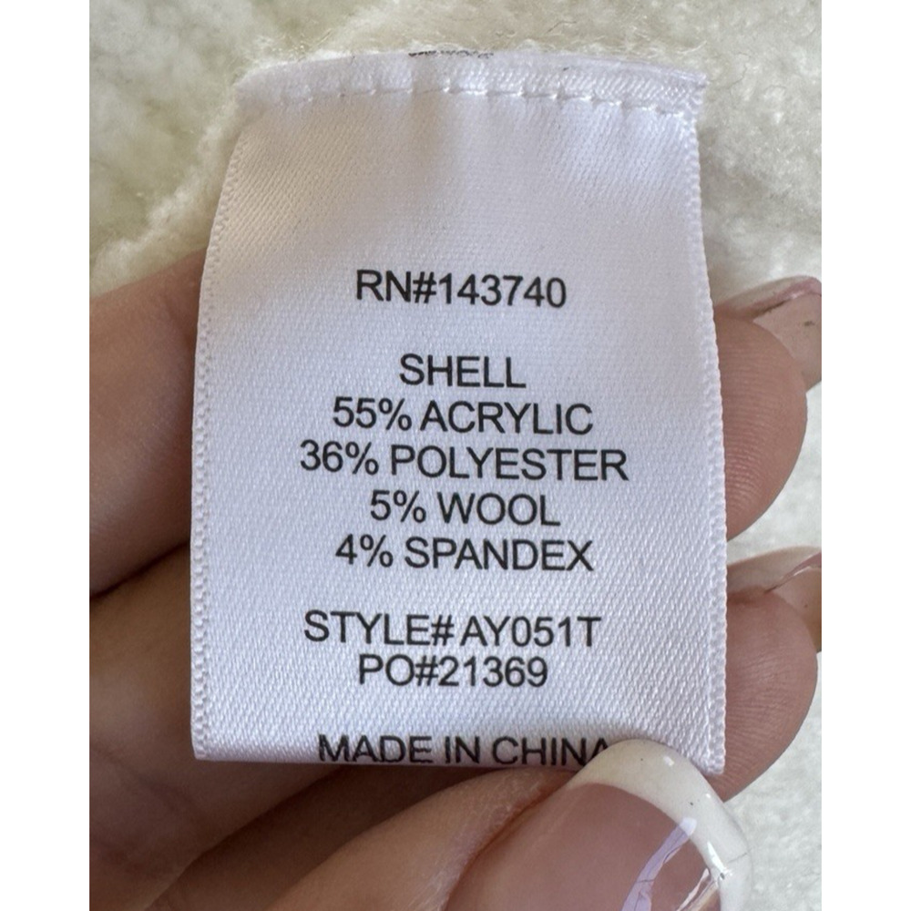 Tuckernuck Hyacinth House Sweater Navy White Diamond Demi Turtleneck Small - Picture 9 of 10
